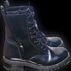 Steve Madden Leather Combat Boots